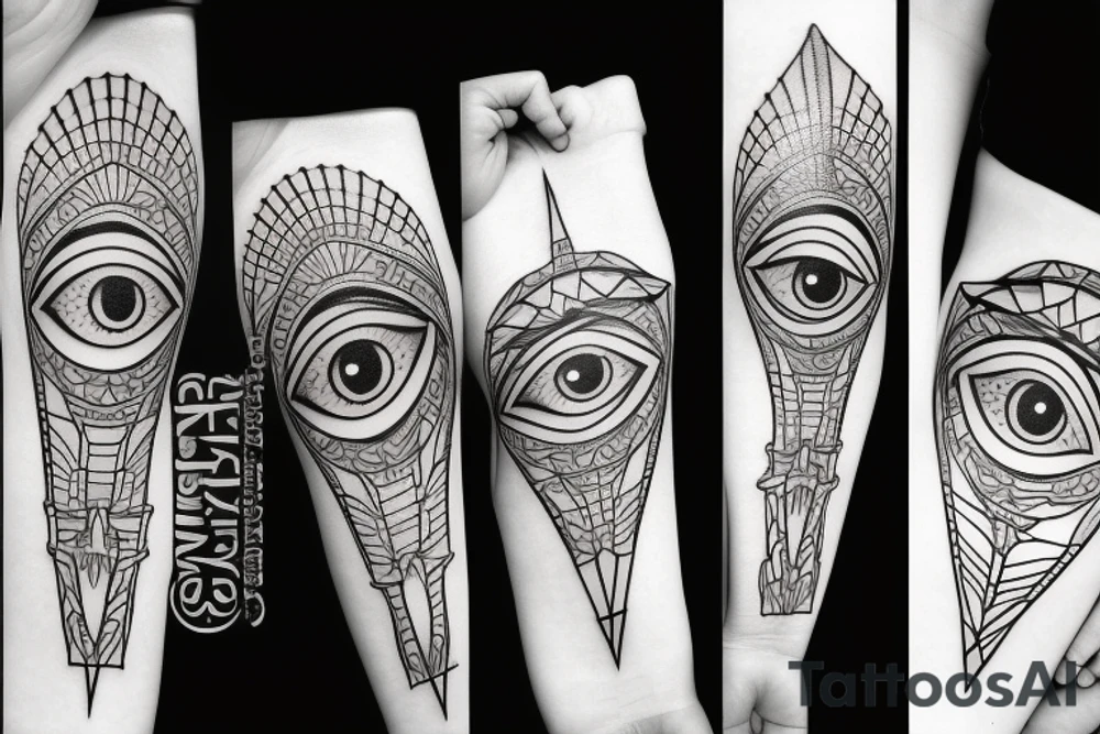Eye of the pyramid tattoo idea