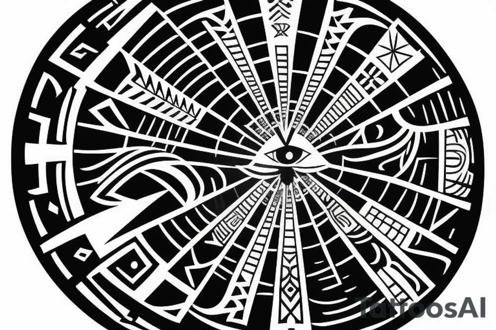 Eye of the pyramid tattoo idea