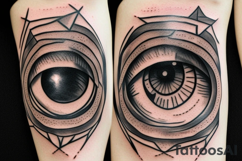 Eye of the pyramid tattoo idea