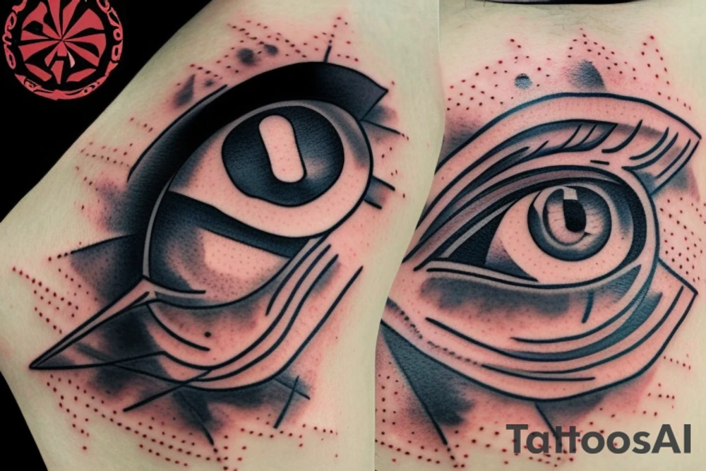 Eye on the pyramid tattoo idea