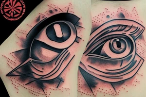 Eye on the pyramid tattoo idea