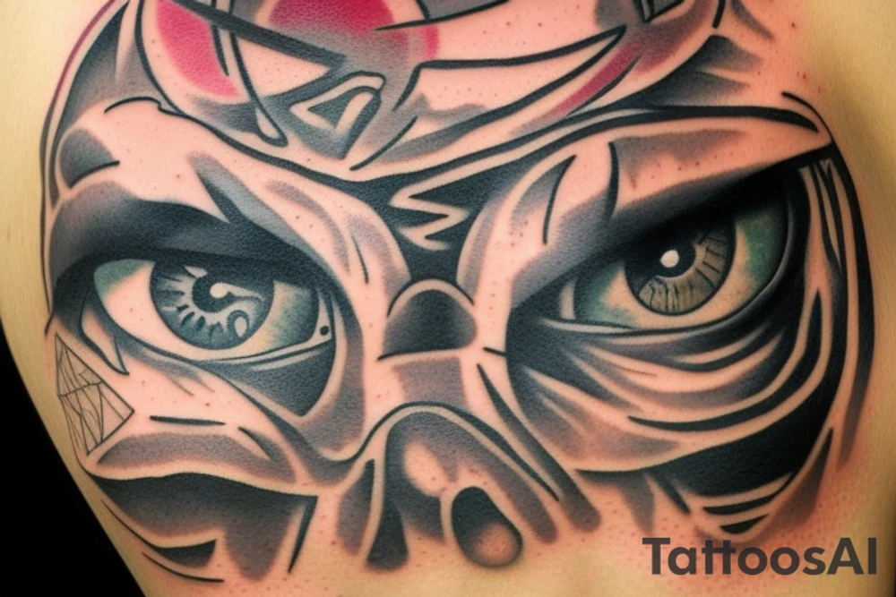 Eye on the pyramid tattoo idea