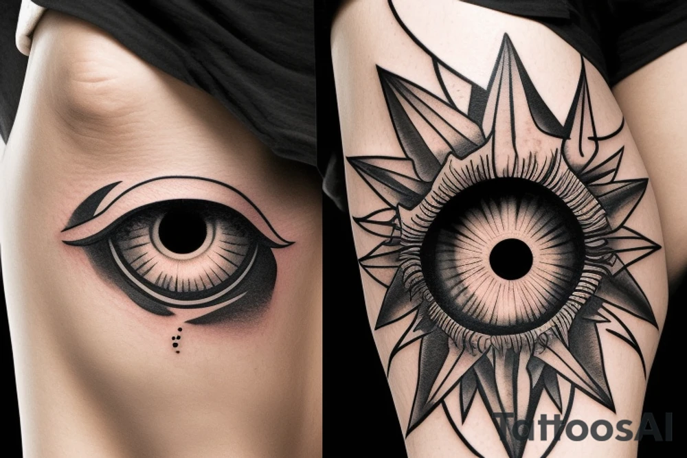 Illuminati eye tattoo idea