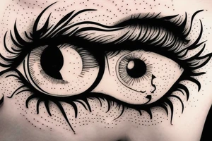 Consciousness eye tattoo idea