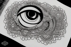 Conscious eye tattoo idea