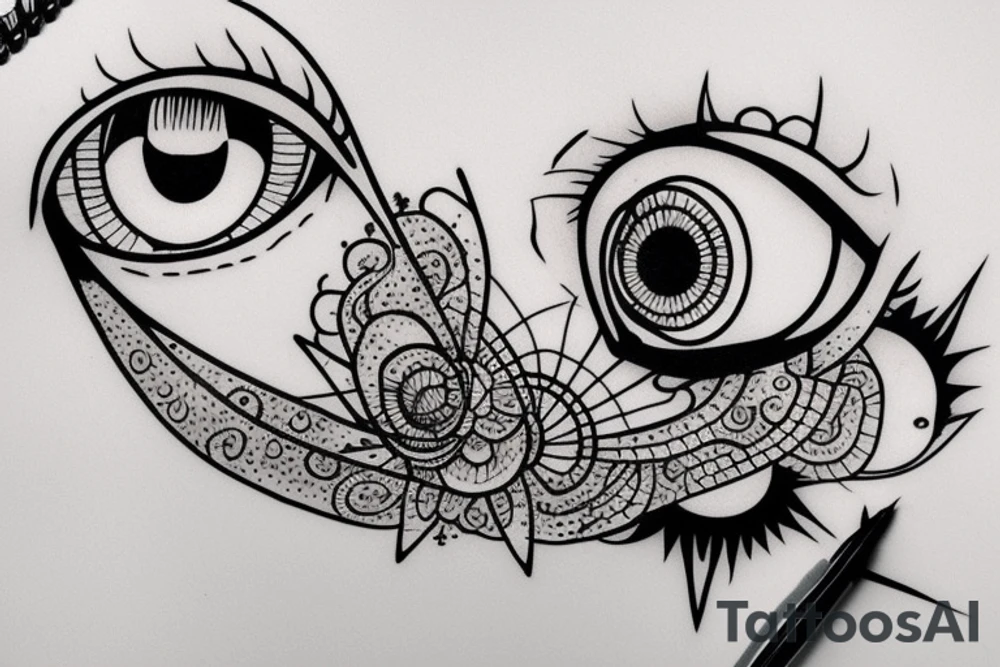 Conscious eye tattoo idea