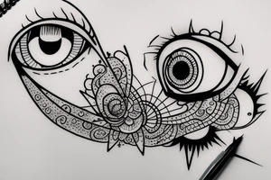 Conscious eye tattoo idea