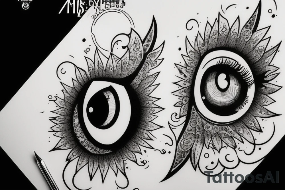 Omniscient eye tattoo idea