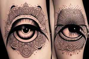 Omniscient eye tattoo idea