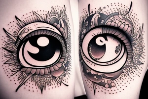 Omniscient eye tattoo idea