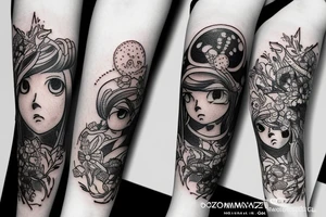 Omniscient dark eye tattoo idea