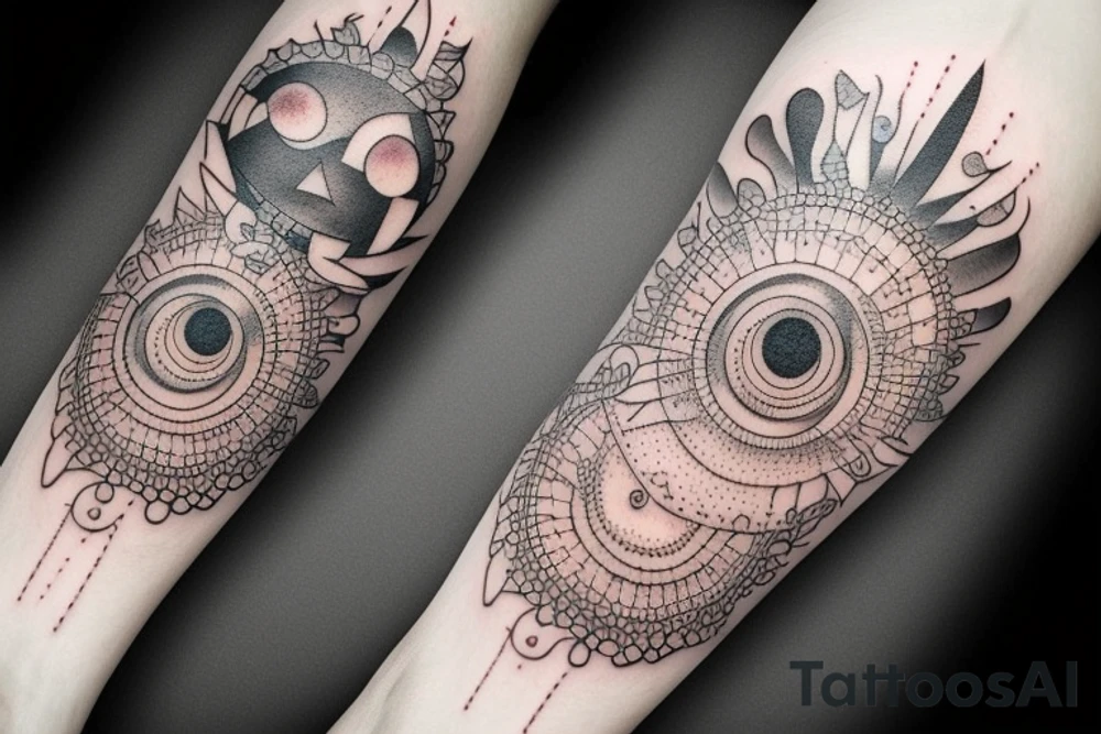 Omniscient dark eye tattoo idea