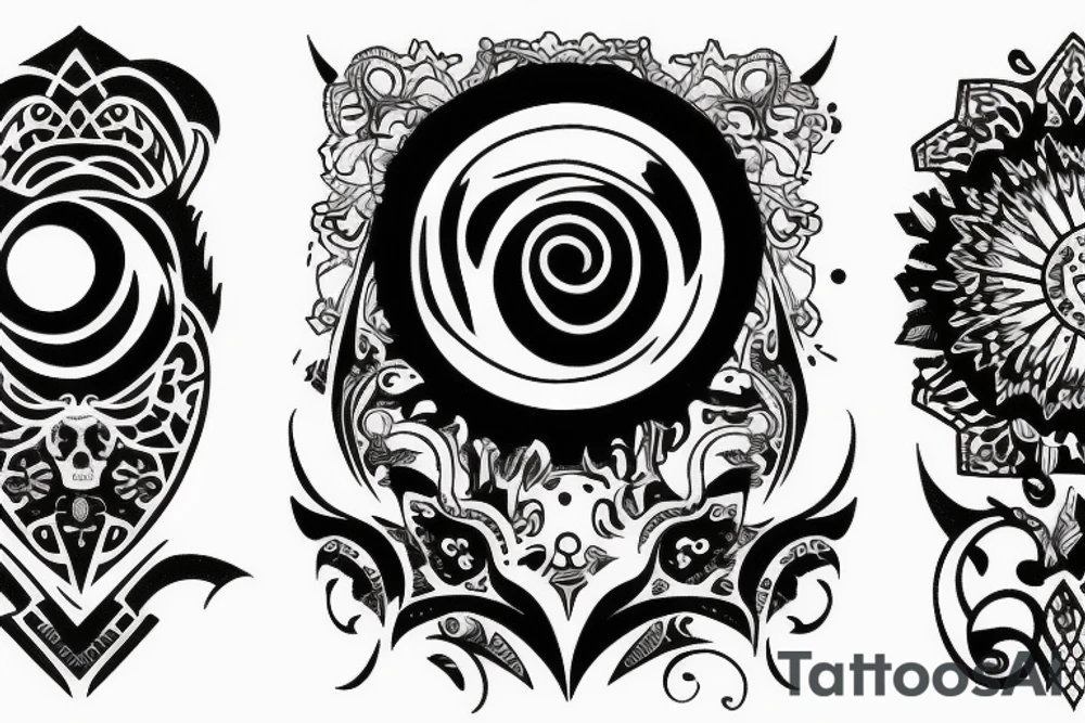 Omniscient dark eye tattoo idea