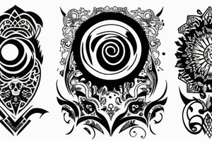 Omniscient dark eye tattoo idea