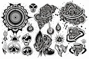 Omniscient dark eye tattoo idea