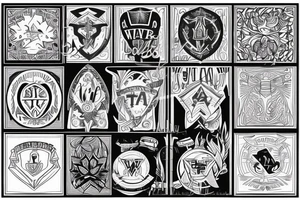 Shield with W tattoo idea