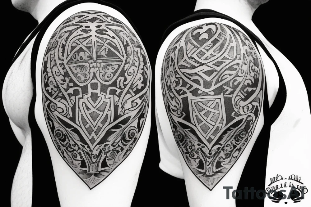 Shield with W tattoo idea