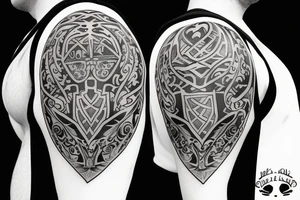 Shield with W tattoo idea