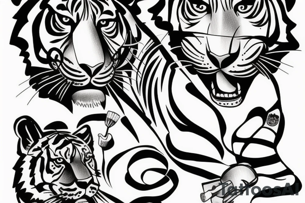 Tiger tattoo idea