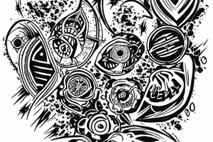 W inside shield tattoo idea