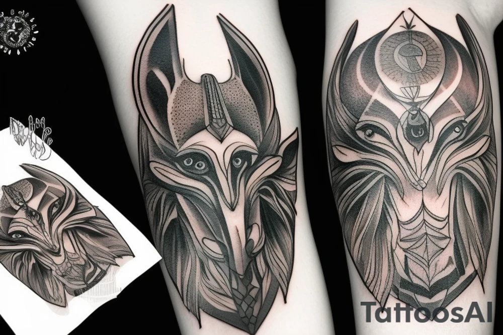 anubis forhand tattoo idea