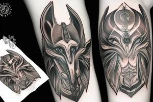 anubis forhand tattoo idea