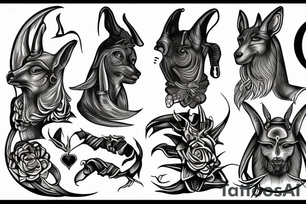 anubis forhand tattoo idea