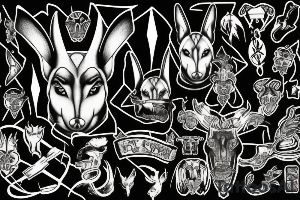 ANUBIS ANGRY tattoo idea