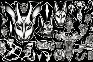 ANUBIS ANGRY tattoo idea