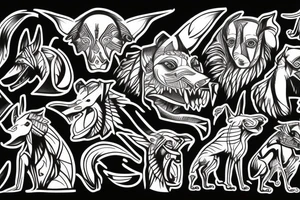 ANUBIS ANGRY tattoo idea