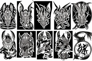 ANUBIS ANGRY tattoo idea