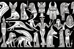 ANUBIS EGYPTIAN GOD tattoo idea