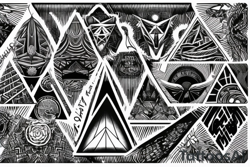 Tesla pyramid tattoo idea