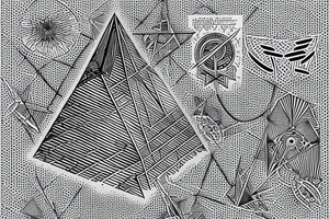 Tesla electric pyramid tattoo idea