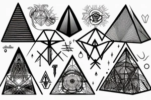 Tesla electric pyramid tattoo idea