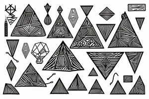 electric pyramid tattoo idea