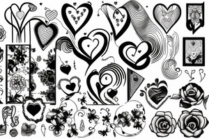 Electric heart tattoo idea