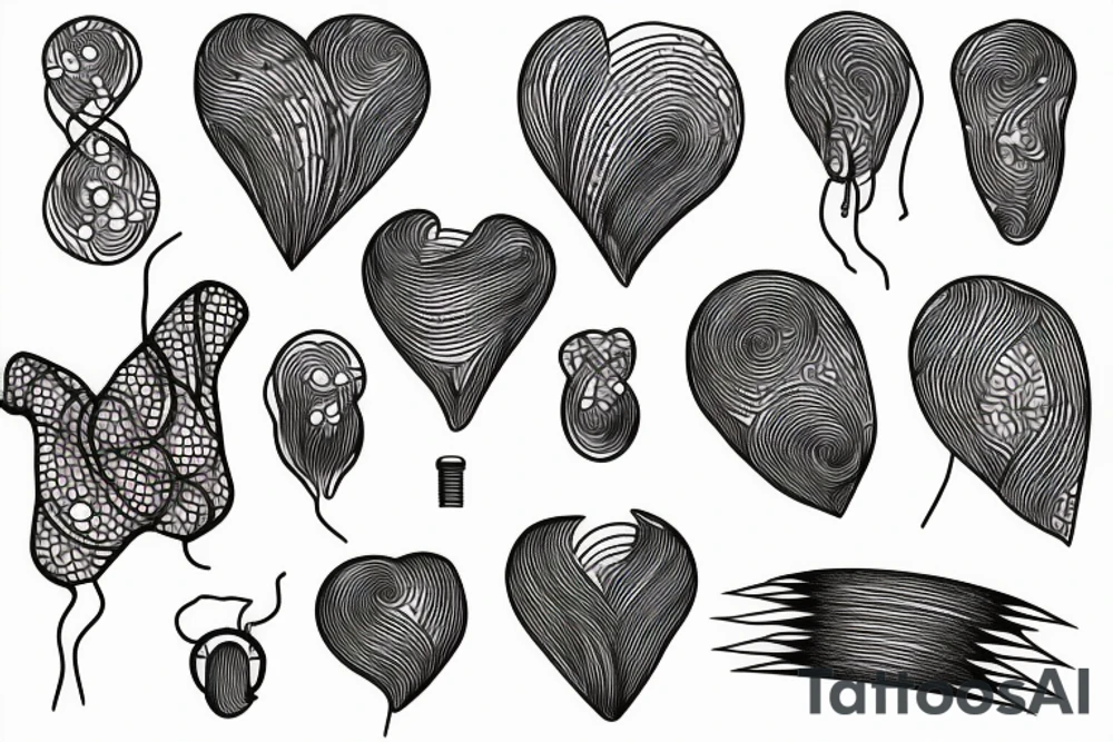 Electricity around  heart tattoo idea