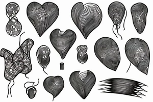 Electricity around  heart tattoo idea
