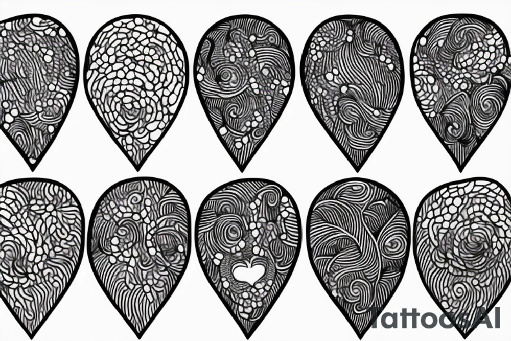Lightning around  heart tattoo idea