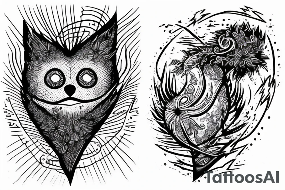 Lightning heart tattoo idea