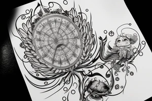 Lightning heartbeat tattoo idea