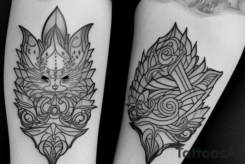 Lightning heartbeat tattoo idea