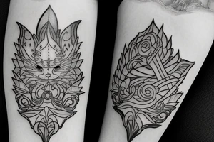 Lightning heartbeat tattoo idea