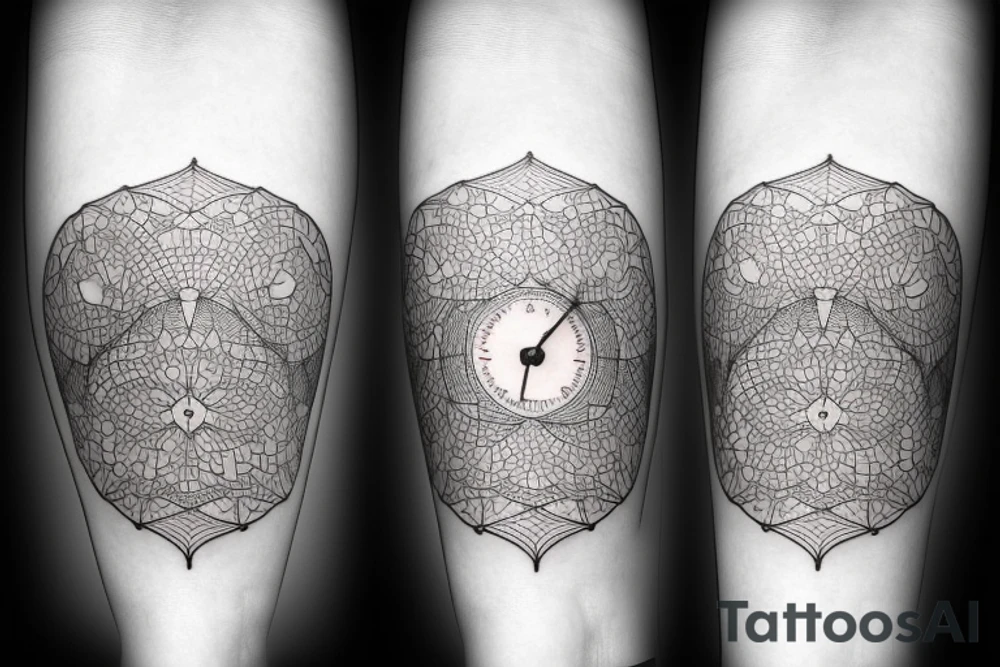 heartbeat clock tattoo idea