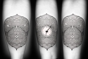 heartbeat clock tattoo idea