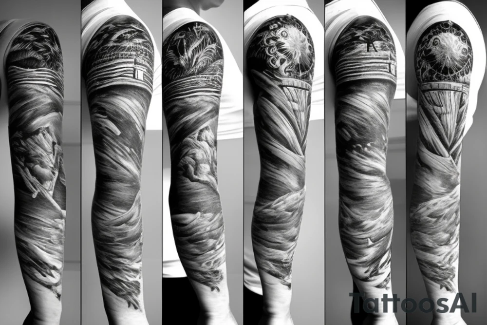 Lighthouse with ship tattoo idea