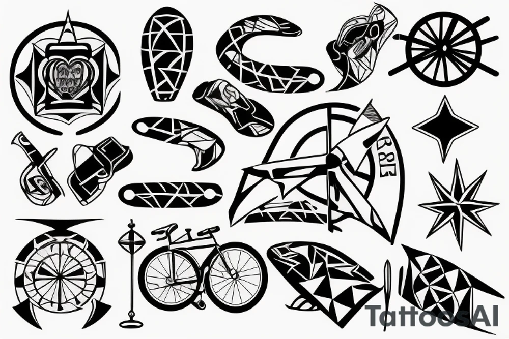 Triathlon tattoo idea
