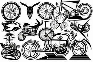 Swim bike run tattoo idea