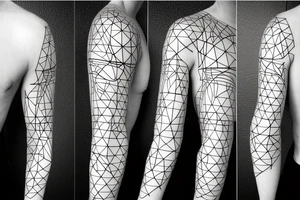 A triathlete Swim bike run minimalist tattoo idea